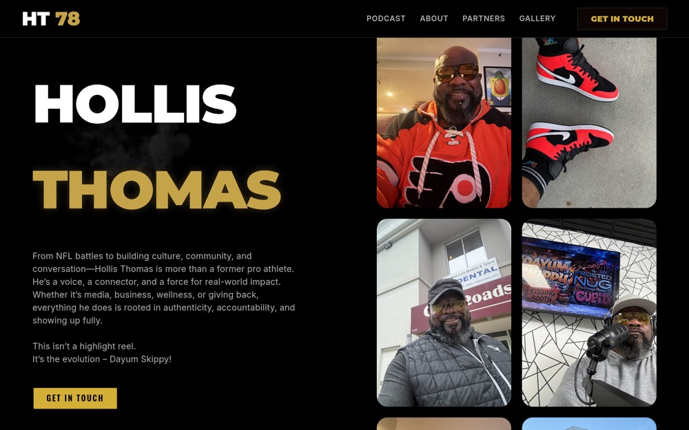 Hollis Thomas website